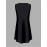 Women's Black & Beige Striped Sleeveless A-Line Dress - Casual Spring Summer Sundress with Round Neck, Machine Washable Beach Vacation Dress for Outdoor Activities, Beach Dresses