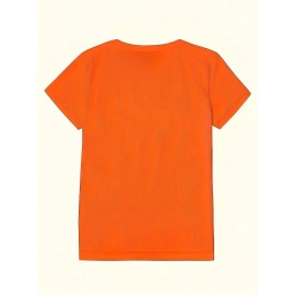 Fashion Creative Pattern Printed Women'S T-Shirt, Suitable for Spring And Summer Casual Women Short-Sleeved T-Shirt, Comfortable Fashion Elegant Women'S Round Neck Loose Women'S Blouse 100%